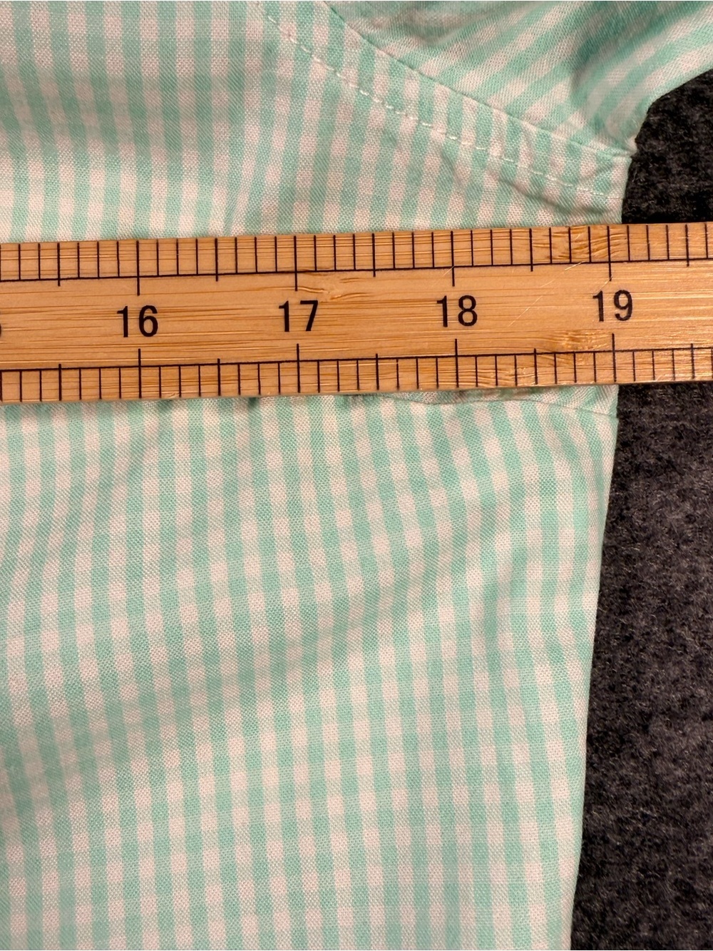 Tommy Hilfiger Mint Gingham Button Down Shirt Cotton Long Sleeve Women’s M - Picture 9 of 11